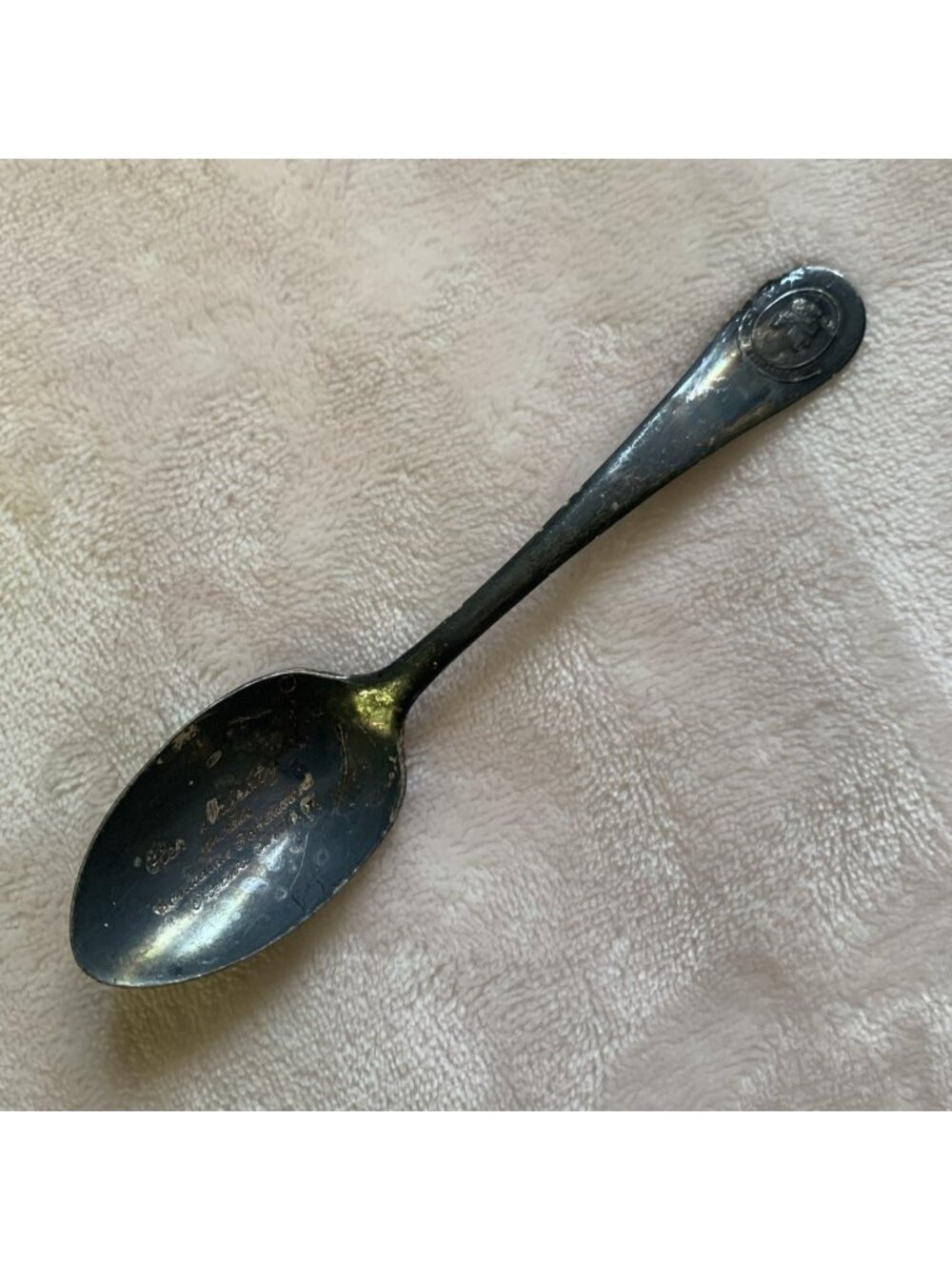 1957 Queen Elizabeth II Canada Parliament Ottawa Silver Plated Souvenir Spoon
